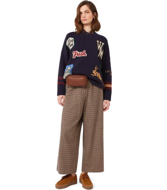 25FW 위켄드막스마라 스트레이트 팬츠 2525136052600 001 38 Brown - WEEKEND MAX MARA