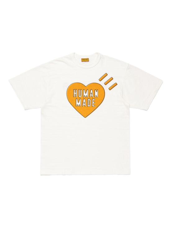 25FW 휴먼메이드 반팔 티셔츠 HM30TE002WHITE DOM - HUMANMADE