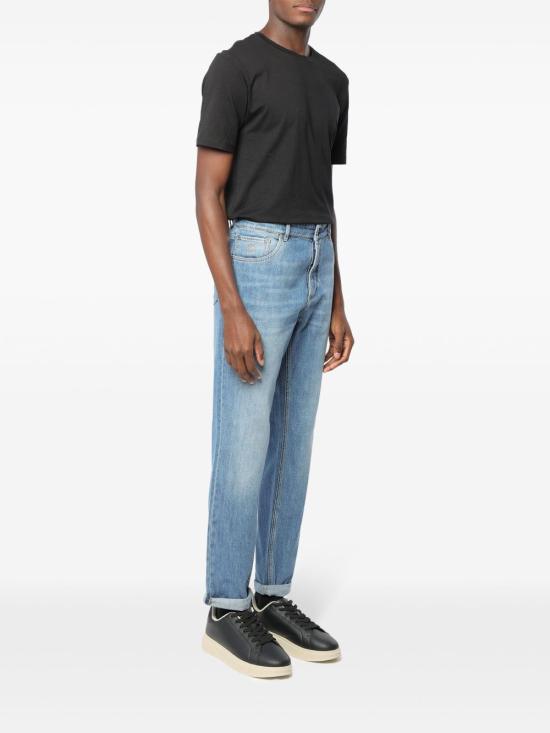 26SS 브루넬로 쿠치넬리 스트레이트 팬츠 M0Z37D3210C1470 CLEAR BLUE - BRUNELLO CUCINELLI