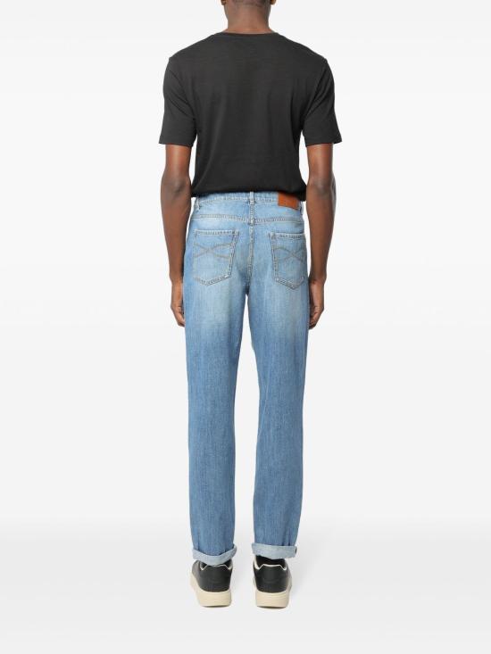 26SS 브루넬로 쿠치넬리 스트레이트 팬츠 M0Z37D3210C1470 CLEAR BLUE - BRUNELLO CUCINELLI