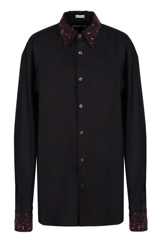 25FW 드리스 반 노튼 긴팔 셔츠 2520207402293900 black