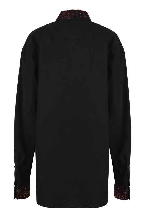 25FW 드리스 반 노튼 긴팔 셔츠 2520207402293900 black - DRIES VAN NOTEN
