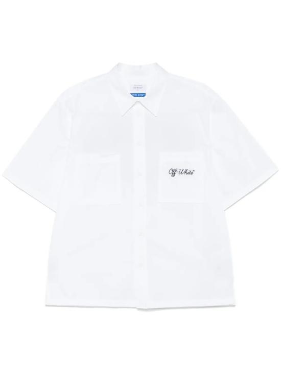 25FW 오프화이트 반팔 티셔츠 OMGG002C99FAB003 0110 WHITEBLACK