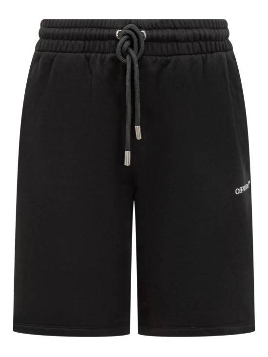 25FW 오프화이트 스트레이트 팬츠 OMCI013F25FLE007 1001 BLACKWHITE