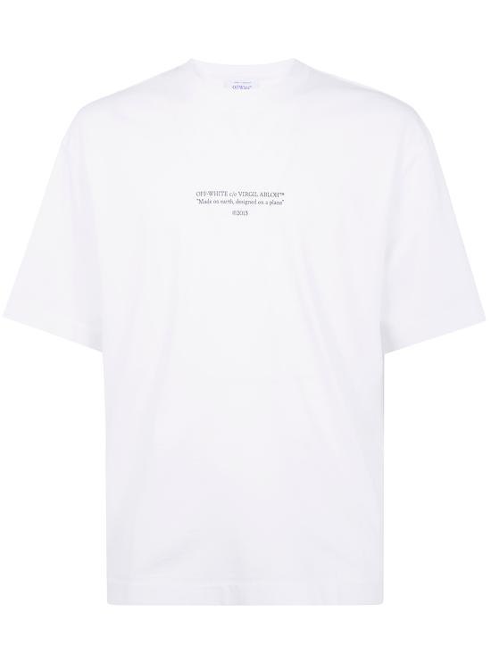 25FW 오프화이트 반팔 티셔츠 OMAA120F25JER011 0110 WHITEBLACK