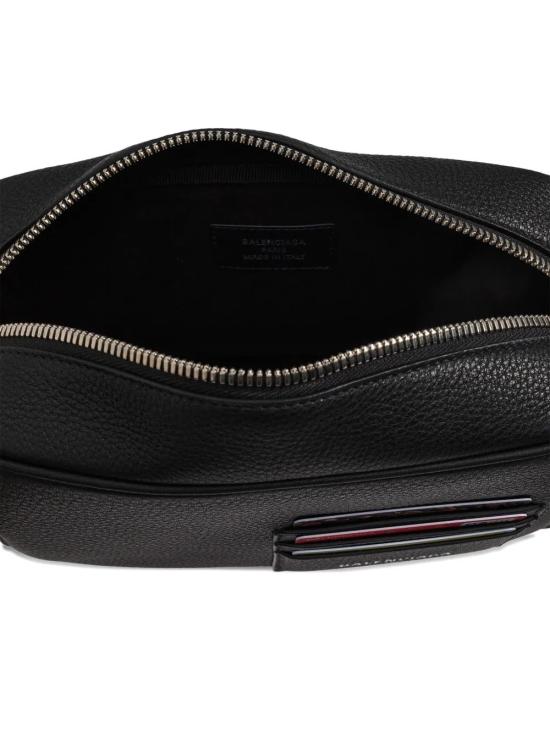 25FW 발렌시아가 크레딧 카메라 지퍼 메신저 백 8468772ABVZ 1000 BLACK - BALENCIAGA