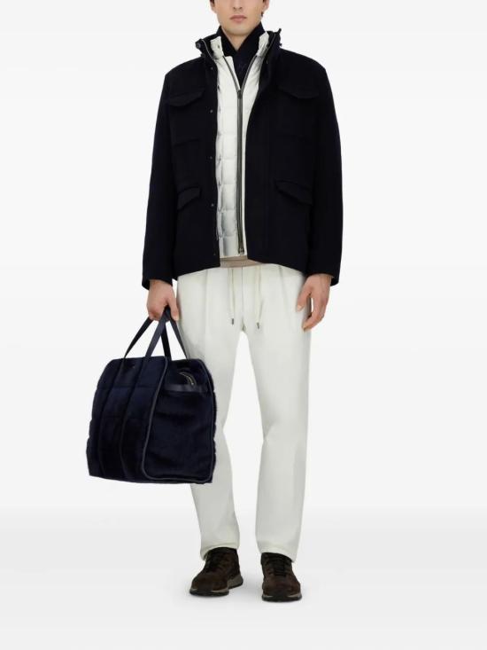 25FW 에르노 울 캐시미어 & 에코에이지 필드 자켓 FI000128U33318 9200 BLUNAVY - HERNO