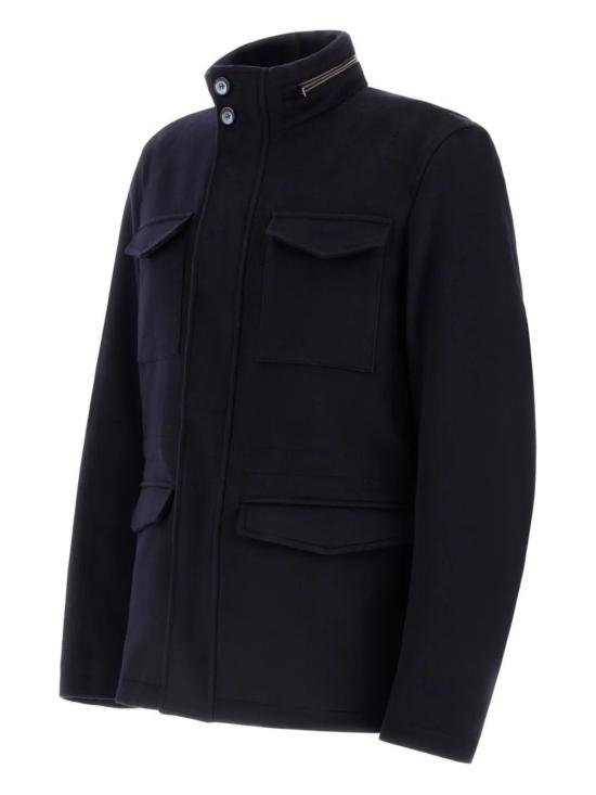 25FW 에르노 울 캐시미어 & 에코에이지 필드 자켓 FI000128U33318 9200 BLUNAVY - HERNO