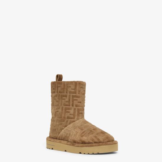 25FW 펜디 아프레 시크 FF 스웨이드 로우 부츠 8T8606ASA1 F0C23 TABACCOLAT - FENDI