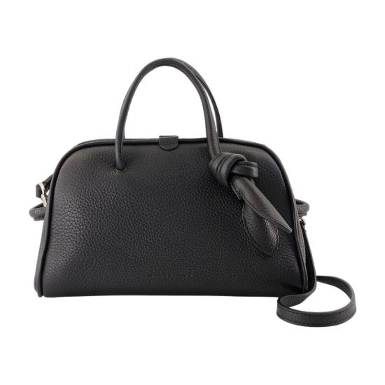 25FW 자크뮈스 TURISMO 투리스모 소프트 스몰 볼링 토트벡 BAW00416AC03A03 990 BLACK