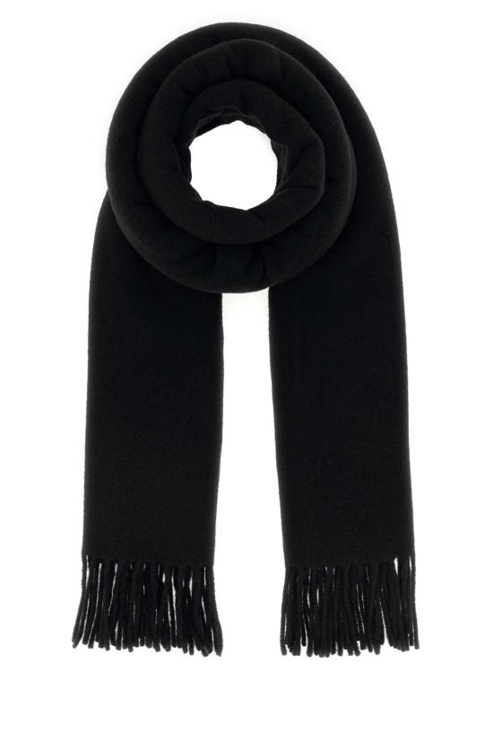 25FW 메종키츠네 폭스 헤드 스카프 PM06201WB0044 P199 BLACK