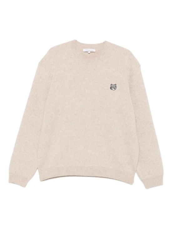 25FW 메종키츠네 폭스 헤드 밀라노 램스울 스웨터 PM00817KT1180 0335 TANBEIGE