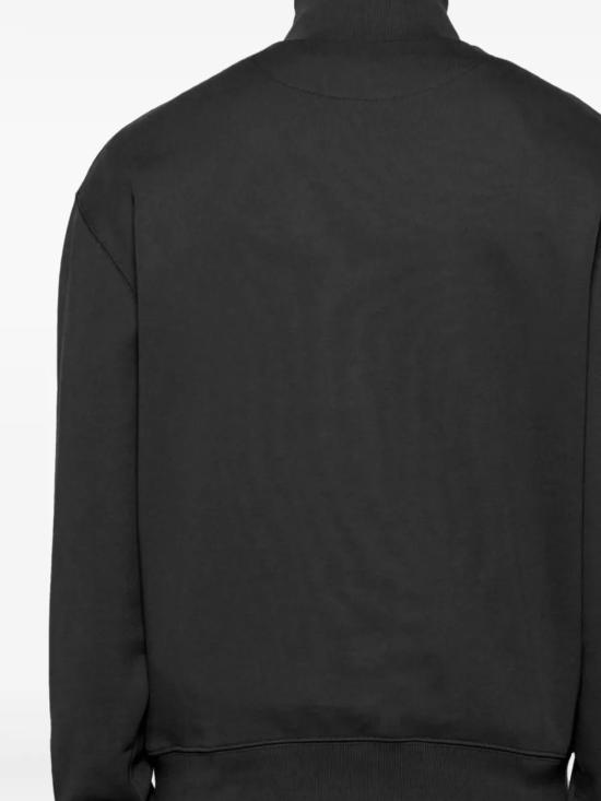 25FW 메종키츠네 폭스 헤드 컴포트 하프 집 스웨트셔츠 PM00305KM0341 P199 BLACK - MAISON KITSUNE