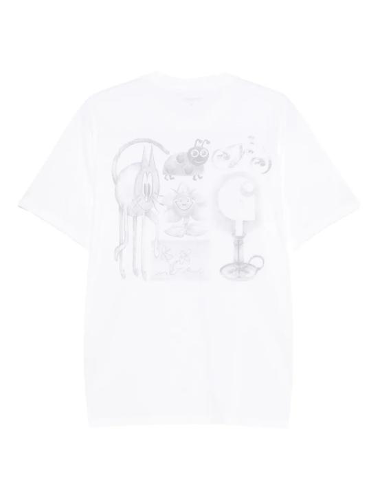 25FW 칼하트 WIP 반팔 티셔츠 I035440 02XX WHITE - CARHARTT WIP