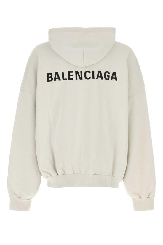 25FW 발렌시아가 백 폴로 후드 페이디드 827939TTVJ2 3307 WHITEBLACK - BALENCIAGA
