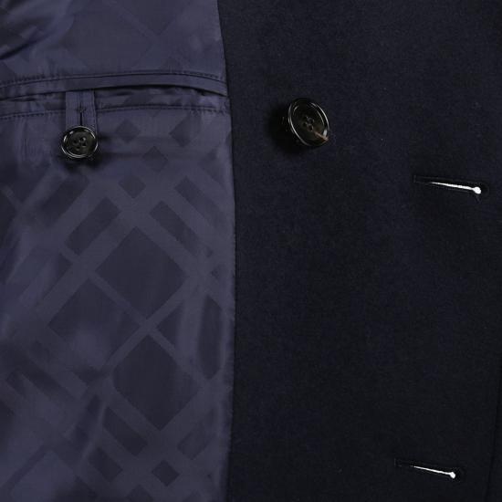 25FW 버버리 울 피코트 8115005 A1222 NAVY - BURBERRY