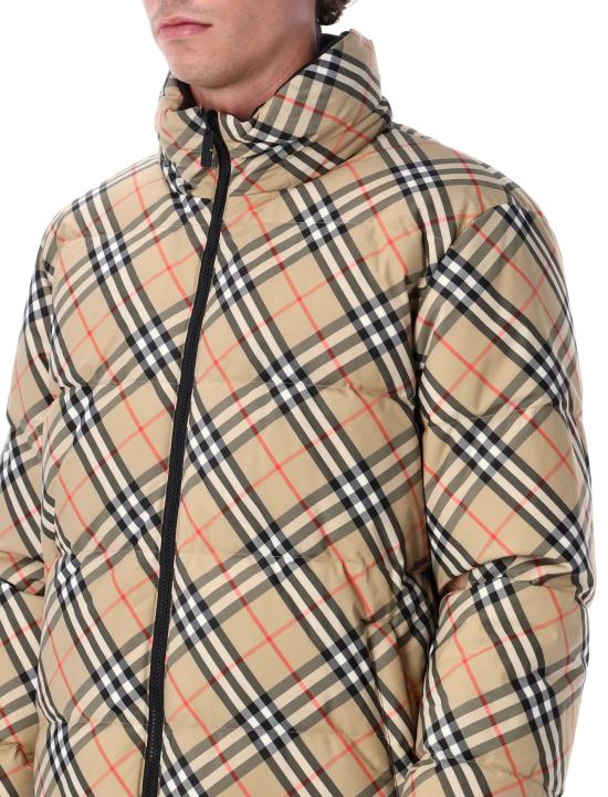 25FW 버버리 리버시블 체크 스노우든 푸퍼 자켓 8110189 B9368 SAND IP - BURBERRY