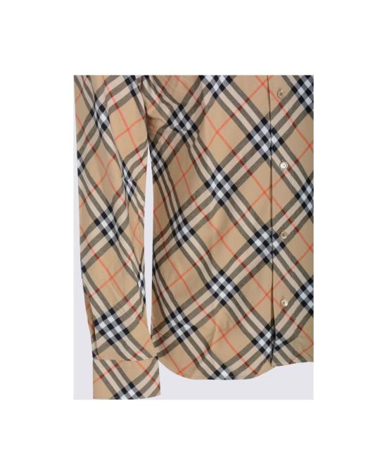25FW 버버리 릴랙스핏 체크 코튼 플란넬 셔츠 8115497 B9368 SAND IP - BURBERRY