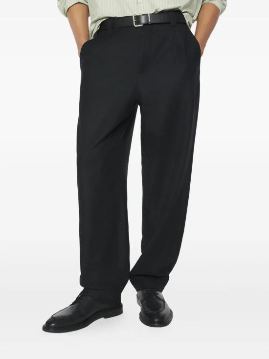 25FW 메종키츠네 스트레이트 팬츠 PM01102WT3017 P199 BLACK - MAISON KITSUNE