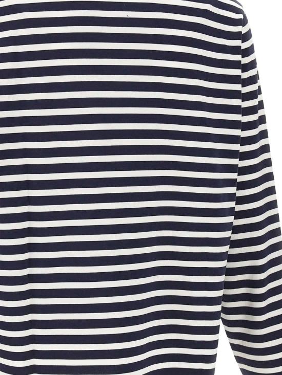 25FW 메종키츠네 폭스 헤드 롱슬리브 티셔츠 PM00122KJ0044 B481 NAVYWHITE - MAISON KITSUNE