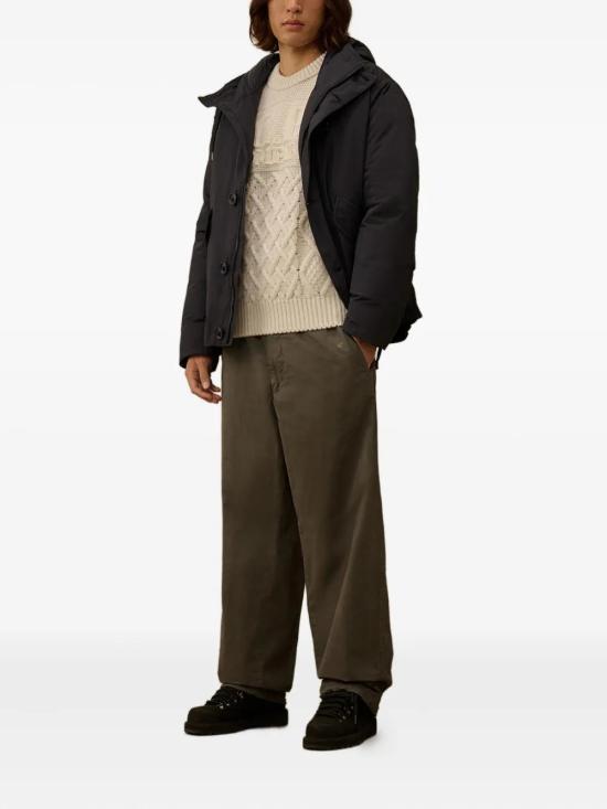 25FW 씨피 컴퍼니 스웨터 19CMKN289A110508A103 GAUZE WHITE DOM - C.P. COMPANY