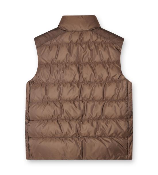 25FW 프라다 패딩 리나일론 베스트 SGB0331WQ9F0324 COCOA BROWN DOM - PRADA