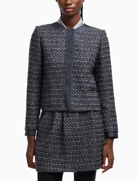 25FW 엠포리오 아르마니 루렉스 트위드 자켓 EW001713AF14268F8155 MULTICOLOUR - EMPORIO ARMANI