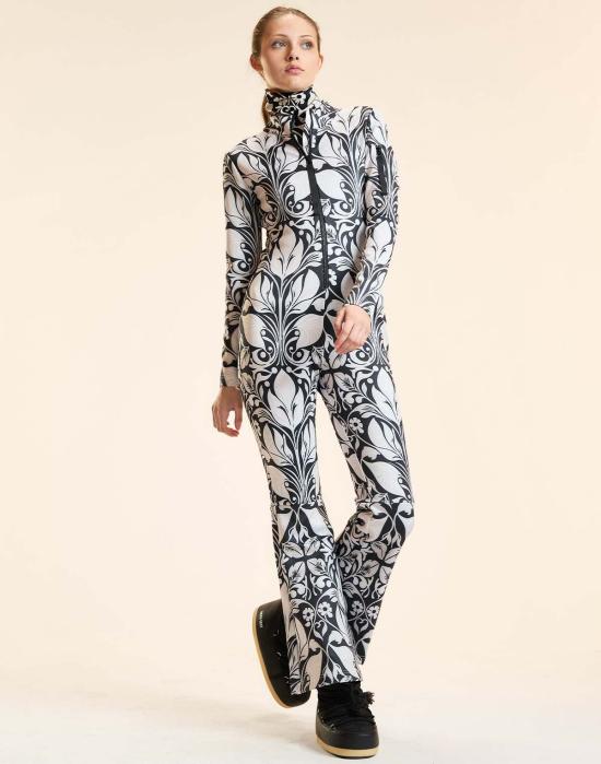  신시아 로리 점프수트 신시아 로울리 아르누보 스키복 블랙/화이트 - CYNTHIA ROWLEY