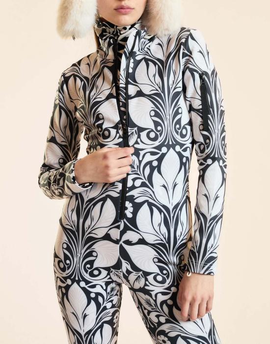  신시아 로리 점프수트 신시아 로울리 아르누보 스키복 블랙/화이트 - CYNTHIA ROWLEY