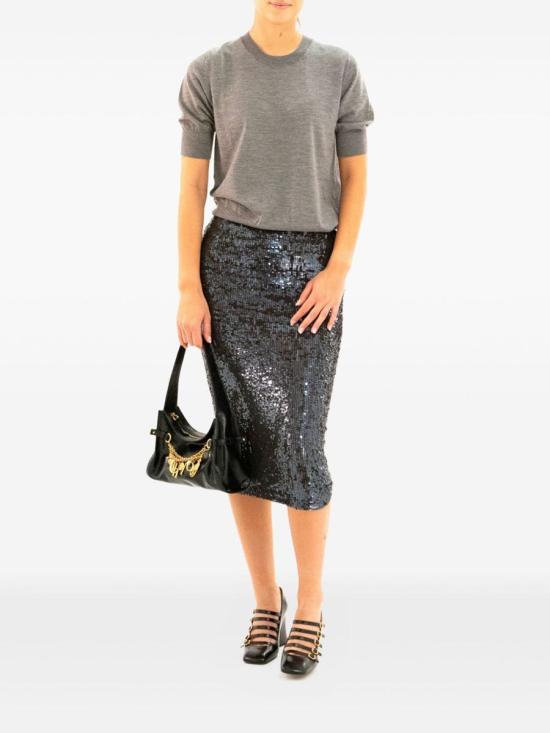 25FW 파로쉬 미디 스커트 D621538GONG25086 Brown - PAROSH