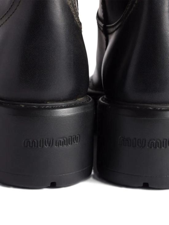 25FW 미우미우 부츠 5W971DFDD55 5OD 0002 Black - MIU MIU