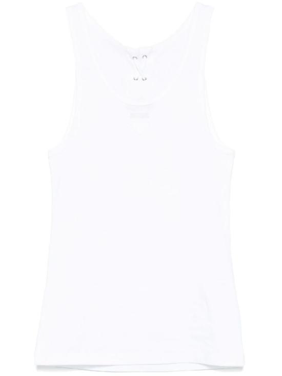 25SS 프라다 민소매 티셔츠 39603SOOO 10Z0 0009 WHITE