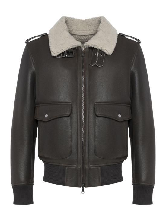 25FW 프랜지스 콜렉션 가죽 자켓 DF910TMORO BROWN