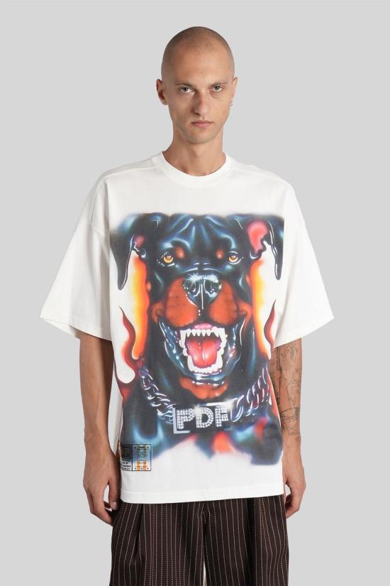 25FW 피디에프 반팔 티셔츠 424586 DFM54029TJ110 WHITE