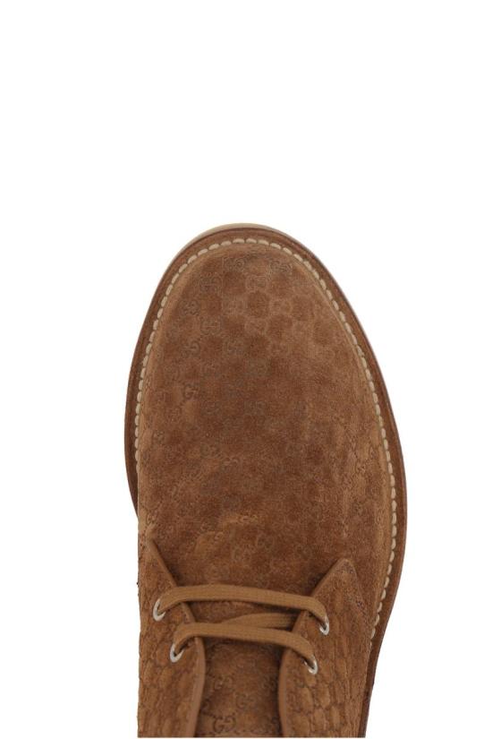 25FW 구찌 웹 앵클 부츠 831283AAEYC2842 CAMEL DOM - GUCCI