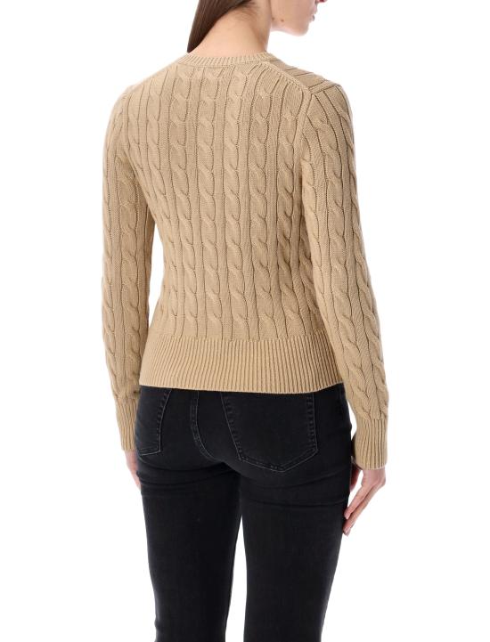 26SS 폴로 랄프로렌 폴로 자수 케이블 니트 가디건 211971868 502 VINTAGE KHAKI BEIGE - POLO RALPH LAUREN