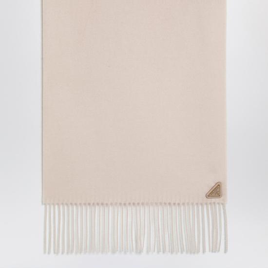 25FW 프라다 삼각 로고 실크 캐시미어 머플러 1FS0652COP Pink - PRADA