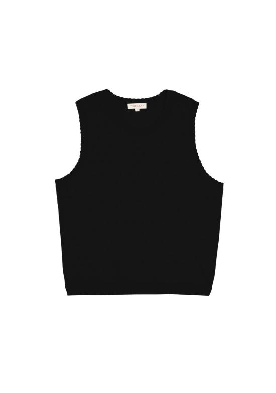  데미리 뉴욕 민소매 티셔츠 데밀리 엘리너 포인텔 코튼 탑 - DEMYLEE