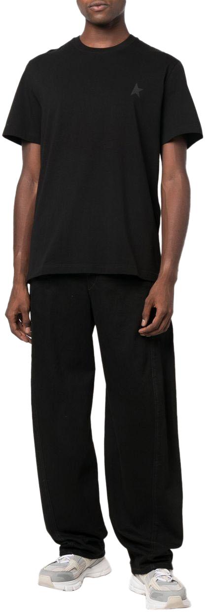 26SS 골든구스 반팔 티셔츠 GMP01220 BLACK - GOLDEN GOOSE