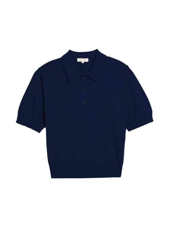  데미리 뉴욕 반팔 티셔츠 데밀리 빌리 코튼 캐시미어 폴로 탑 - DEMYLEE