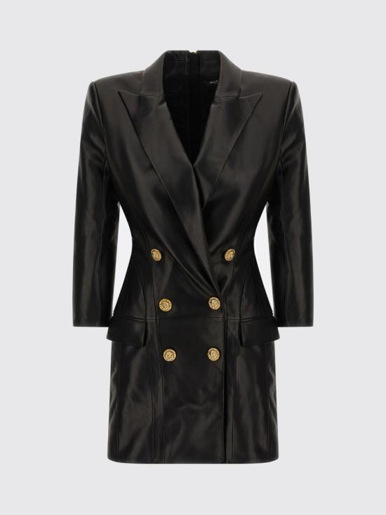 25FW 발망 롱 원피스 FF0R9391LD63 0PA Black