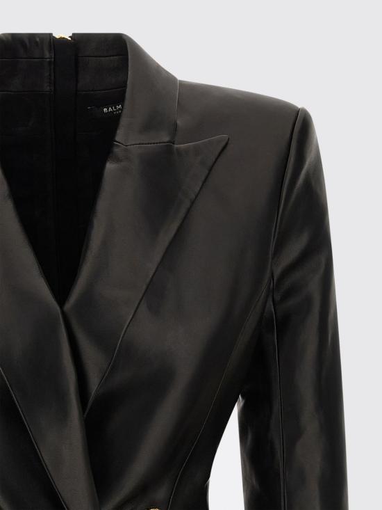 25FW 발망 롱 원피스 FF0R9391LD63 0PA Black - BALMAIN