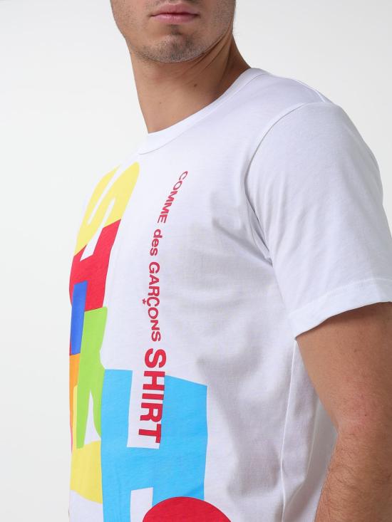 25FW 꼼데가르송 반팔 티셔츠 FPT004W25 2 White - COMME DES GARCONS