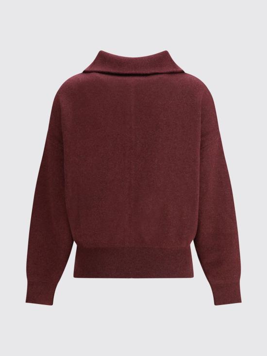 25FW 이자벨마랑에뚜왈 AXELLE 악셀 집업 가디건 CA0004FBA3L75E 80BY Burgundy - ISABEL MARANT ETOILE