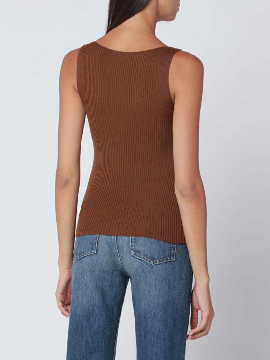 25FW 로베르토 콜리나 스웨터 253F08214 07 Brown - ROBERTO COLLINA