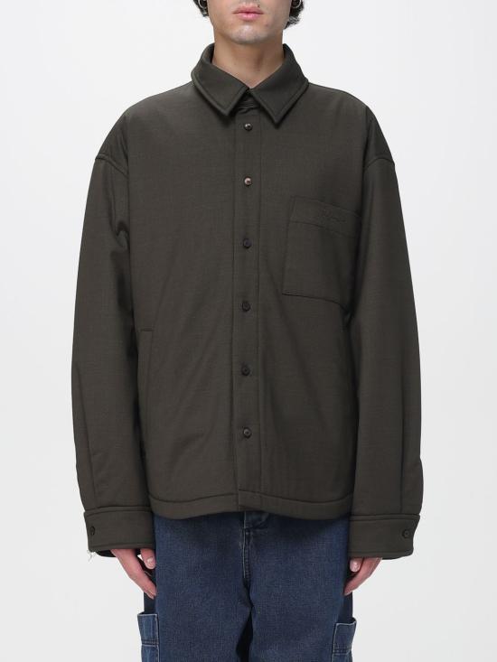 25FW 자크뮈스 긴팔 셔츠 OUM00116AW00670 580 Kaki