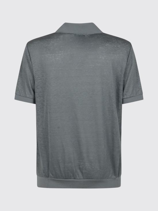 25FW 조르지오 아르마니 폴로 티셔츠 GM001996TE11335 U9228 Gnawed Blue - GIORGIO ARMANI