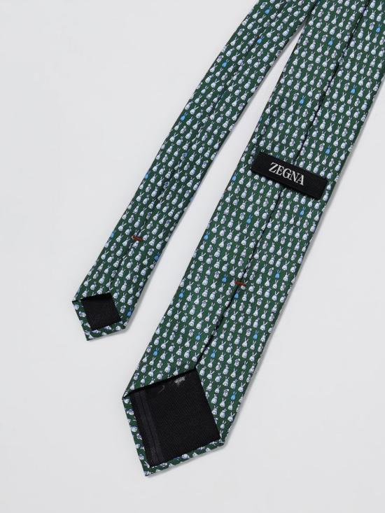 25FW 에르메네질도제냐 넥타이 1P8Z2W05TA2 318 Green - ERMENEGILDO ZEGNA
