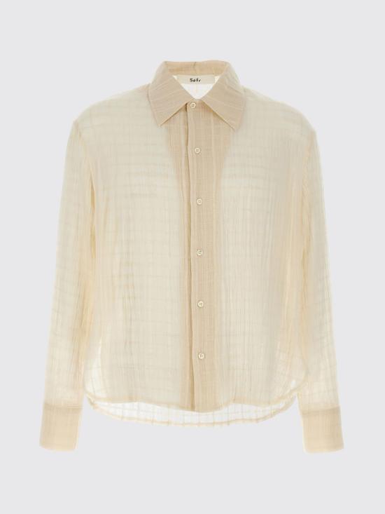 25FW 세퍼 긴팔 셔츠 MSS25IGNACIO CLOUDWHITECHECK Beige