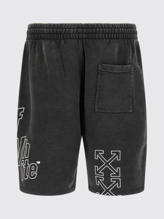 25FW 오프화이트 숏팬츠 OMCI013F25FLE006 1301 Black - OFF WHITE